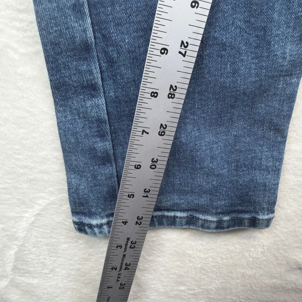 Philipp Plein Mens Jeans 30x34 Blue Slim Straight Logo Designer Denim Luxury